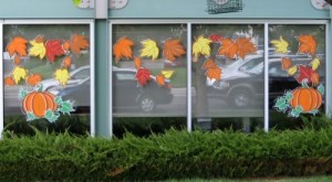 fall window clings